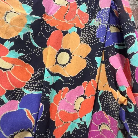 Rixo Golden Floral Dress‎ Size Medium - Picture 7 of 9